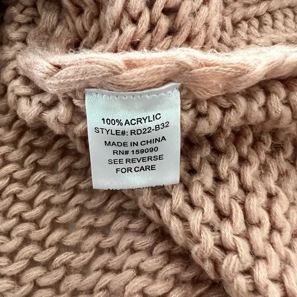 Lola Devon Multicolor Stripe Open Knit Crochet Sweater Medium - Picture 4 of 7